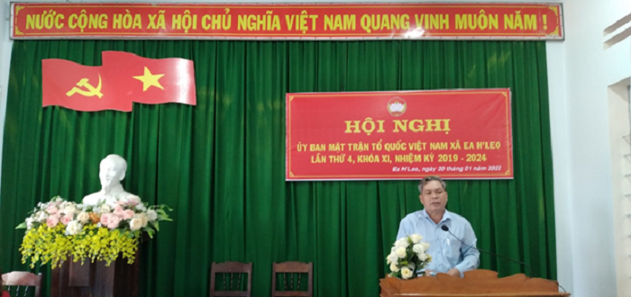 Hoi nghi tong ket cong tac mat tran xa Ea Hleo 2